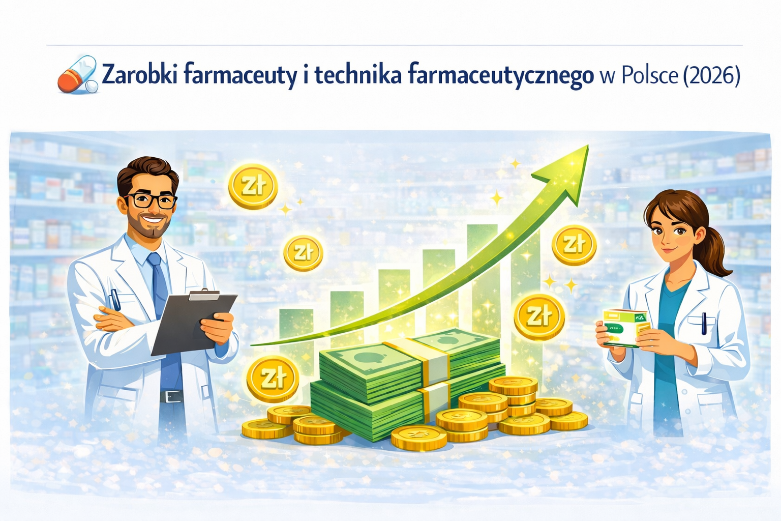Ile zarabia farmaceuta i technik farmaceutyczny w Polsce w 2026 roku? Zarobki według województw
